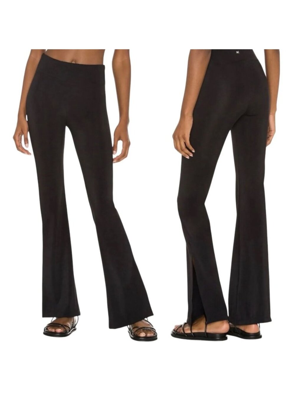 ☀️ Koral Illuminate Blackout High Rise Flare Leggings Black M NWT - Picture 12 of 13
